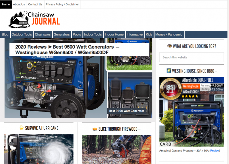 Chainsaw journal homepage