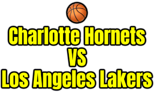 Charlotte Hornets VS Los Angeles Lakers PNG