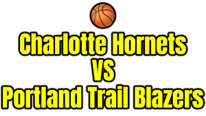 Charlotte Hornets VS Portland Trail Blazers PNG