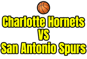 Charlotte Hornets VS San Antonio Spurs PNG