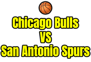 Chicago Bulls VS San Antonio Spurs PNG