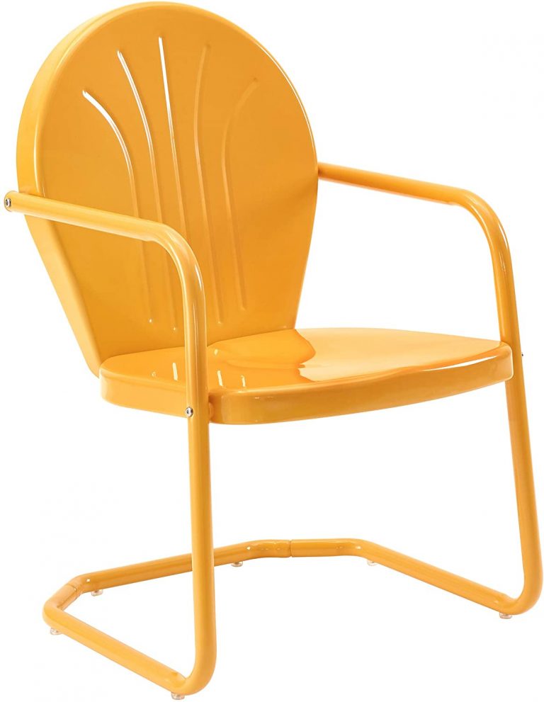 Crosley Furniture CO1001A TG Griffith Retro Metal Outdoor Chair