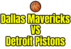 Dallas Mavericks VS Detroit Pistons PNG