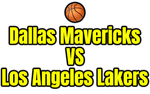 Dallas Mavericks VS Los Angeles Lakers PNG