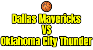 Dallas Mavericks VS Oklahoma City Thunder PNG