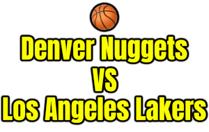 Denver Nuggets VS Los Angeles Lakers PNG