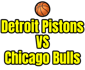 Detroit Pistons VS Chicago Bulls PNG