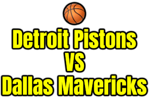 Detroit Pistons VS Dallas Mavericks PNG
