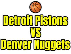 Detroit Pistons VS Denver Nuggets PNG