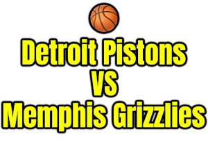 Detroit Pistons VS Memphis Grizzlies PNG