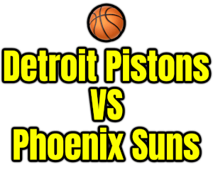 Detroit Pistons VS Phoenix Suns PNG