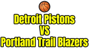 Detroit Pistons VS Portland Trail Blazers PNG