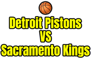Detroit Pistons VS Sacramento Kings PNG