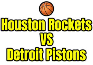 Houston Rockets VS Detroit Pistons PNG