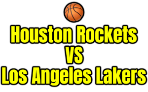 Houston Rockets VS Los Angeles Lakers PNG