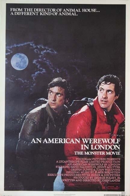 LAn American Werewolf in London movie poster 1981