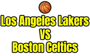 Los Angeles Lakers VS Boston Celtics PNG