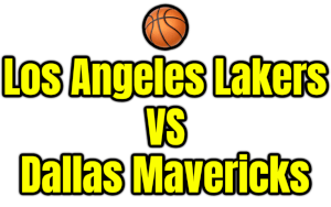 Los Angeles Lakers VS Dallas Mavericks PNG