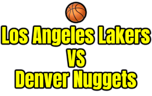 Los Angeles Lakers VS Denver Nuggets PNG