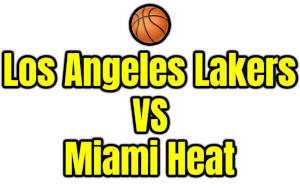Los Angeles Lakers VS Miami Heat PNG