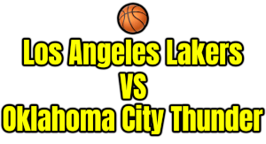 Los Angeles Lakers VS Oklahoma City Thunder PNG