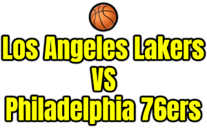 Los Angeles Lakers VS Philadelphia 76ers PNG