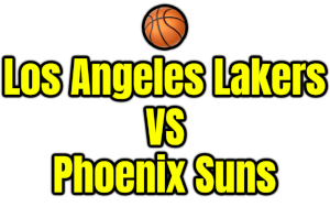 Los Angeles Lakers VS Phoenix Suns PNG