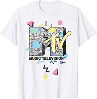 MTV Retro Shape Design Logo Graphic T Shirt