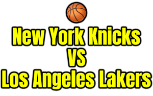 New York Knicks VS Los Angeles Lakers PNG