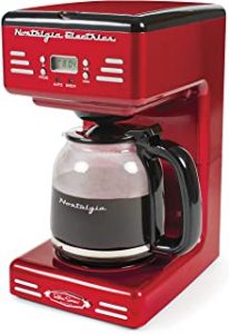 Nostalgia RCOF12RR New Improved 12 Cup Programmable Coffee Maker