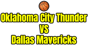 Oklahoma City Thunder VS Dallas Mavericks PNG