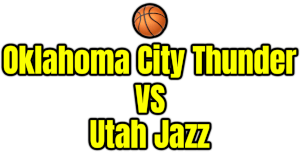 Oklahoma City Thunder VS Utah Jazz PNG