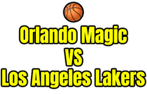 Orlando Magic VS Los Angeles Lakers PNG