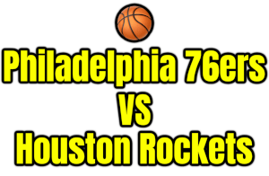 Philadelphia 76ers VS Houston Rockets PNG