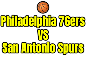 Philadelphia 76ers VS San Antonio Spurs PNG