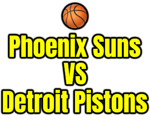 Phoenix Suns VS Detroit Pistons PNG