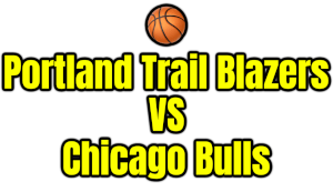 Portland Trail Blazers VS Chicago Bulls PNG