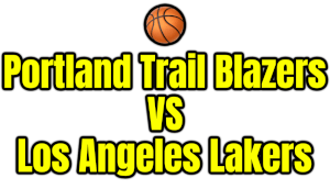 Portland Trail Blazers VS Los Angeles Lakers PNG