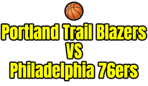 Portland Trail Blazers VS Philadelphia 76ers PNG