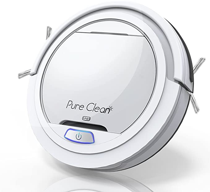Pure Clean Robot Vacuum Cleaner - Upgraded Lithium Battery 90 Min Run Time