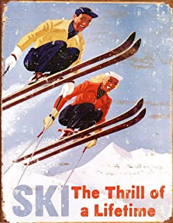 Retro Wall Sign Ski