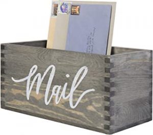 Rustic Wooden Mail Holder