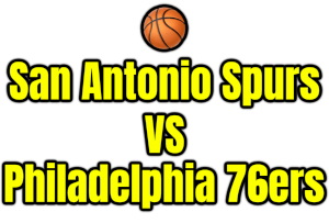 San Antonio Spurs VS Philadelphia 76ers PNG