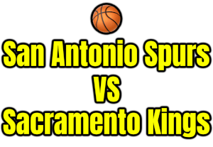 San Antonio Spurs VS Sacramento Kings PNG