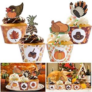 Thanksgiving Cupcake Wrapper Set