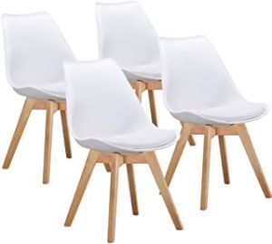 VECELO Retro Dining Side Mid Century Modern Chair