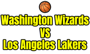 Washington Wizards VS Los Angeles Lakers PNG