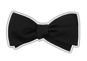 black bow tie PNG