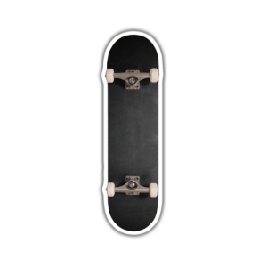 black skateboard PNG